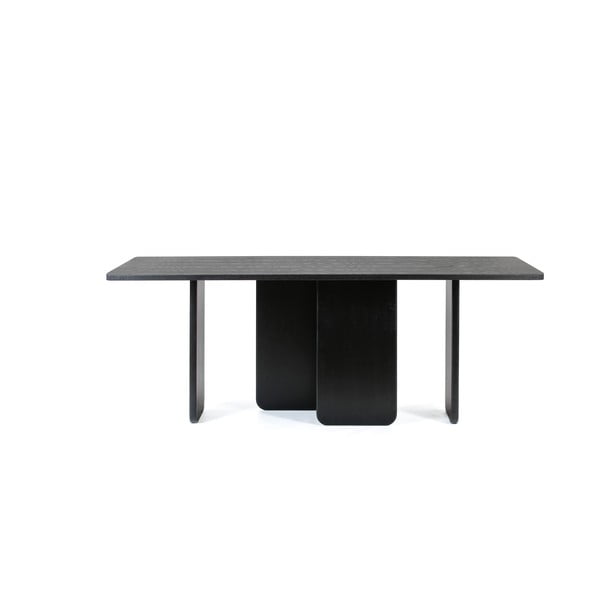 Čierny jedálenský stôl Teulat Arq, 200 x 100 cm