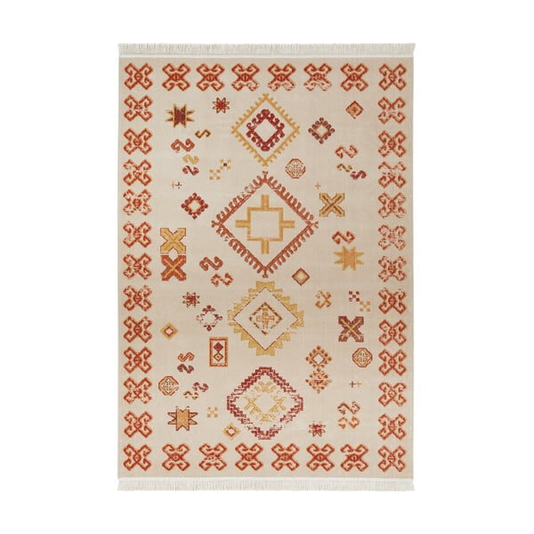 Béžový koberec s podielom recyklovanej bavlny Nouristan, 120 x 170 cm