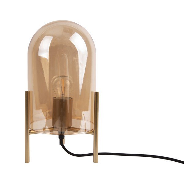 Sklenená stolová lampa v zlatej farbe Leitmotiv Glass Bell-image-2