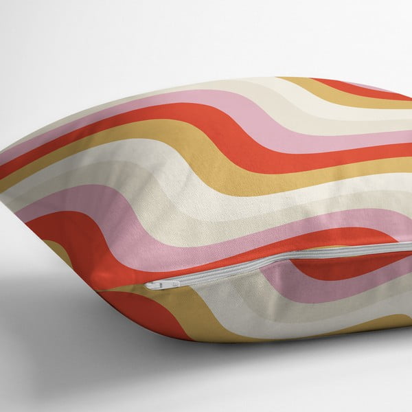 Obliečka na vankúš 43x43 cm Creamy Raspberry Swirl – Mila Home-image-2