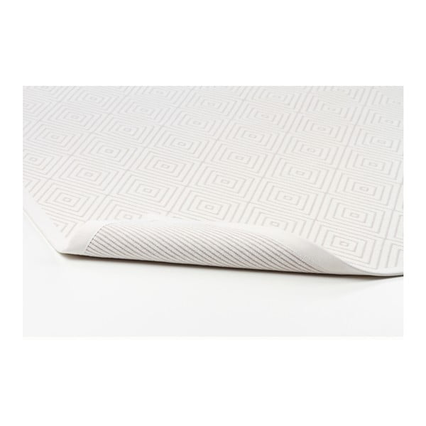 Biely vzorovaný obojstranný koberec Narma Kalana, 140 × 200 cm-image-2