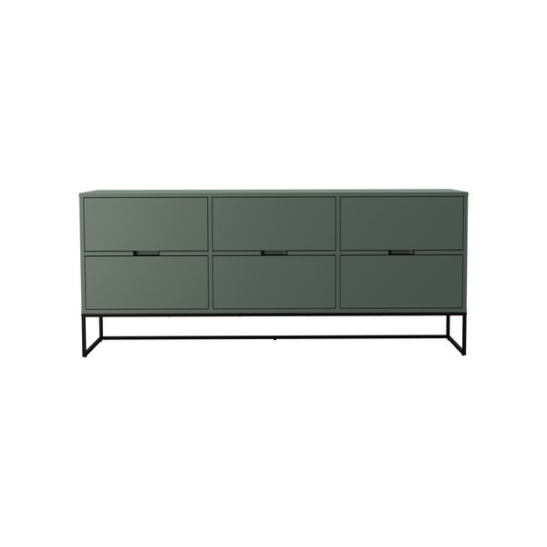 Sivozelená nízka komoda 176x76 cm Lipp - Tenzo-image-3
