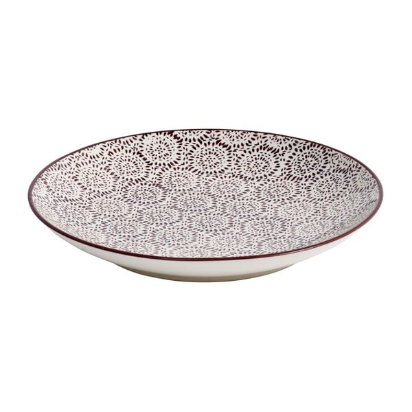 Tmavofialový tanier Nordal  Blossom Fluff, Ø 20 cm