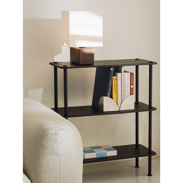 Čierny regál v dekore duba 80x90,5x35 cm Teidi – noo.ma-image-1