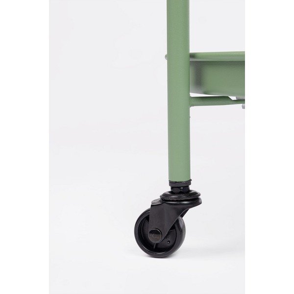 Oceľový servírovací stolík na kolieskach ø 44,5 cm Austin – Yes Everyday-image-3