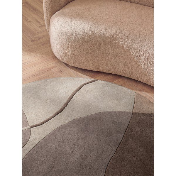 Fialový vlnený okrúhly koberec ø 200 cm Virelle – Villeroy&Boch-image-3