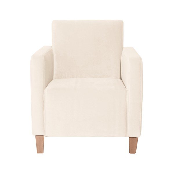 Krémové kreslo Max Winzer Milla Velvet-image-3