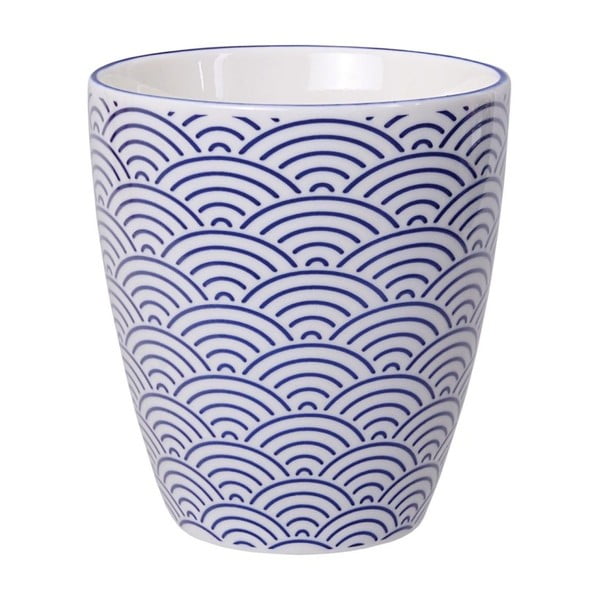 Modrý porcelánový hrnček na čaj Tokyo Design Studio Wave
