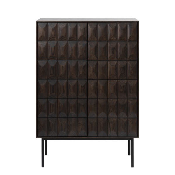 Tmavohnedá skrinka 90x130 cm Latina – Unique Furniture