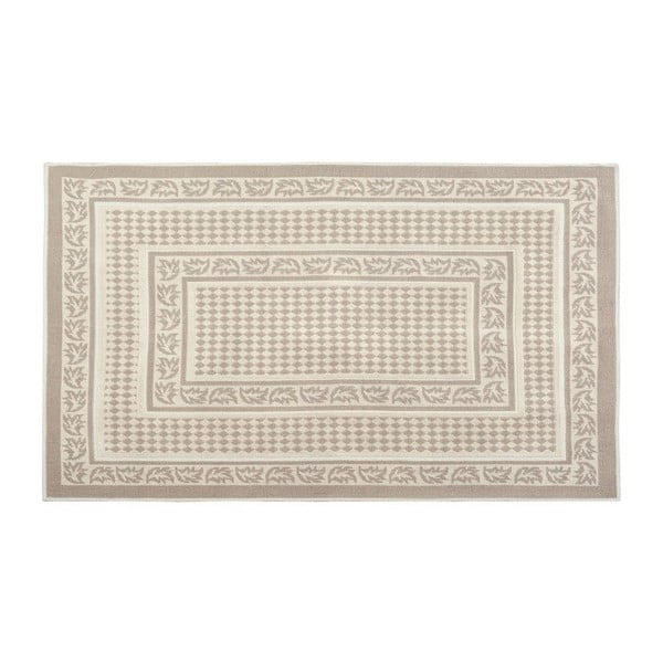 Krémovobiely bavlnený koberec Eno, 160 × 230 cm
