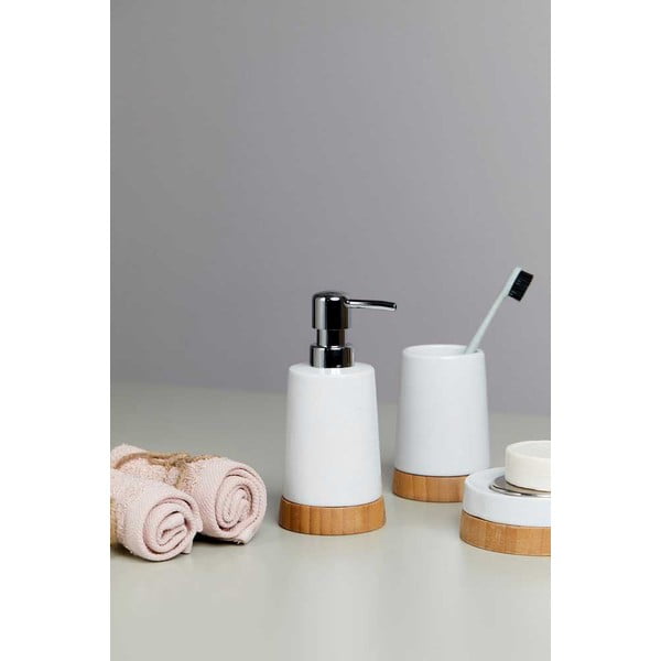 Biela keramická súprava doplnkov do kúpeľne Bamboo – Wenko-image-1