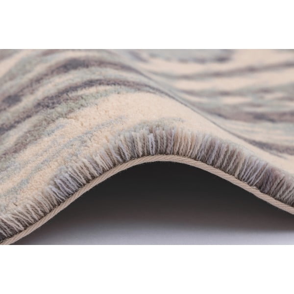 Vlnený koberec v mentolovej a béžovej farbe 133x190 cm V&A Calisia Kelp – Agnella-image-1