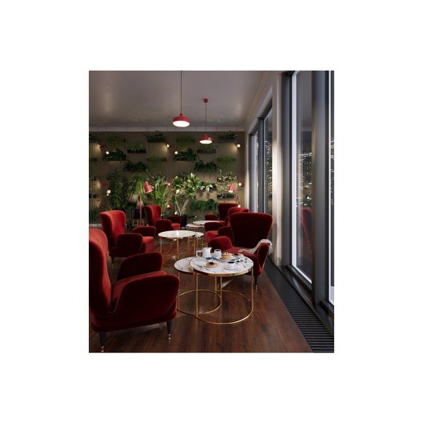 Červené nástenné svietidlo ø 10 cm Selvia II – GTV-image-3