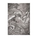 Koberec v sivo-striebornej farbe 200x290 cm Marbled – Flair Rugs