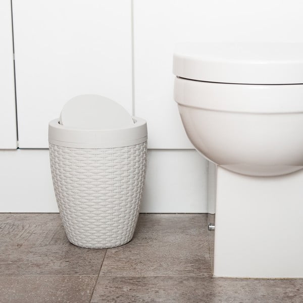 Svetlobéžový kúpeľňový kôš Addis Premium, 5 l-image-2