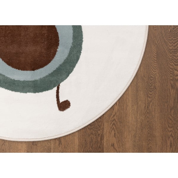 Detský koberec v mentolovej farbe/slonovinový ø100 cm Avocado Mint – FD-image-3