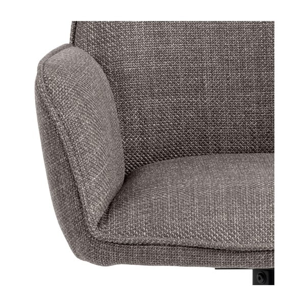 Svetlosivé čalúnené jedálenské kreslá v súprave s podrúčkami 2 ks Glenda – Actona-image-4