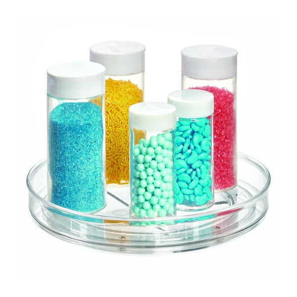 Okrúhly otočný podstavec na dózy iDesign The Home Edit, ⌀ 23,5 cm-image-1