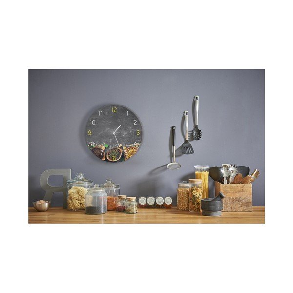 Nástenné hodiny Styler Glassclock Tea, ⌀ 30 cm-image-1