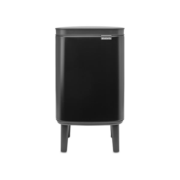 Matne čierny oceľový odpadkový kôš 4 l Bo Hi – Brabantia