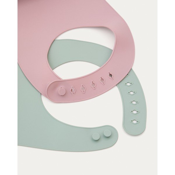 Svetloružové/tyrkysové podbradníky v súprave 2 ks Lili – Kave Home-image-4