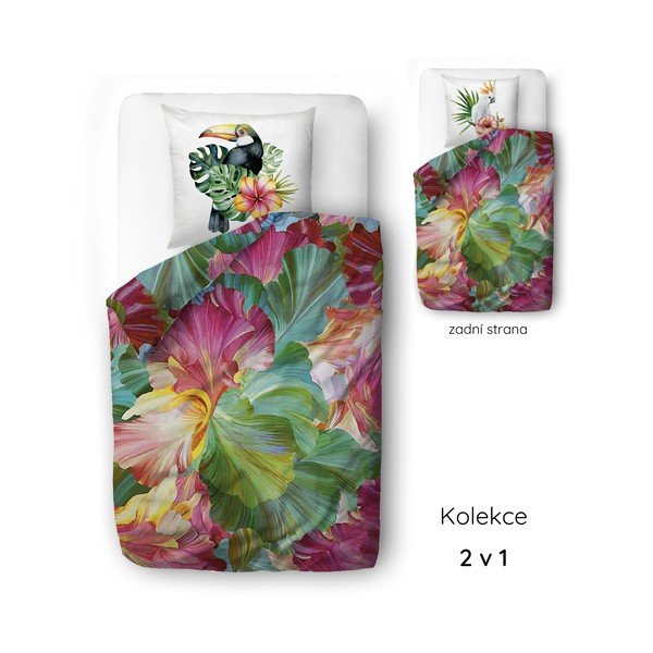 Obliečky na jednolôžko z bavlneného saténu 140x200 cm Vibrant Colours – Butter Kings-image-2