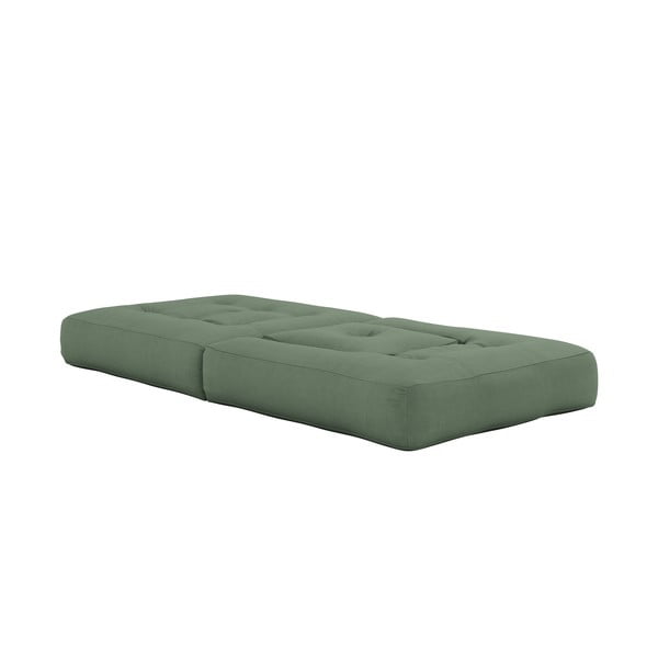 Rozkladacie kreslo so zeleným poťahom Karup Design Cube Olive Green-image-4