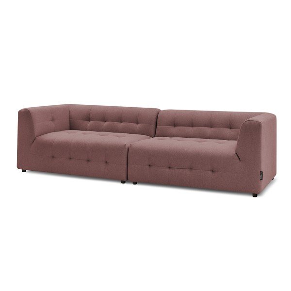 Tmavoružová pohovka 324 cm Kleber - Bobochic Paris-image-4