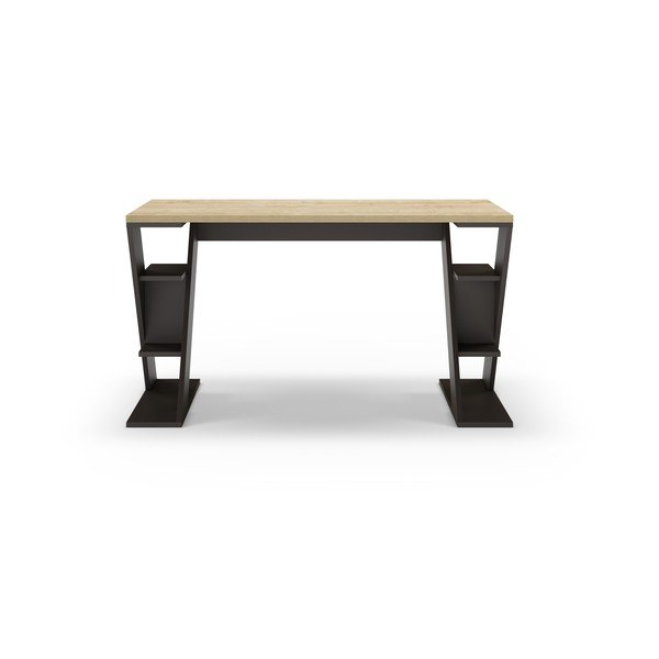 Pracovný stôl s doskou v dubovom dekore 60x137 cm Butterfly – Marckeric