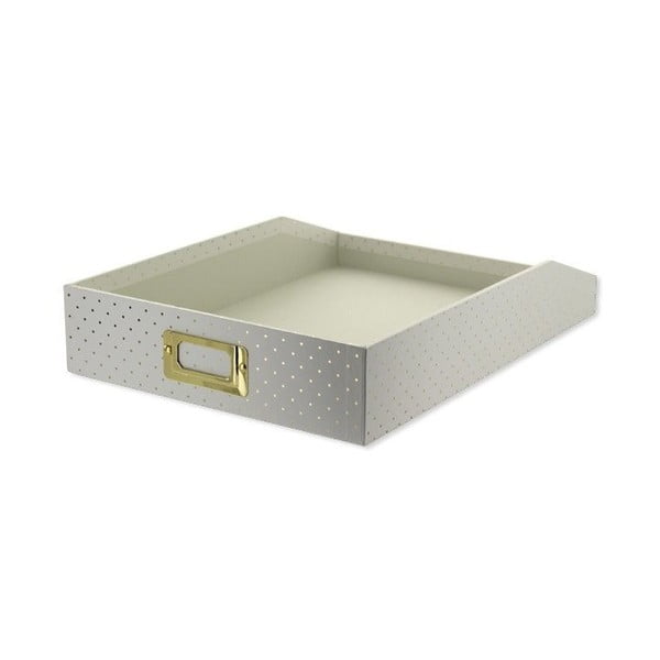 Zakladač na dokumenty Go Stationery Gold Polka Cream, malý