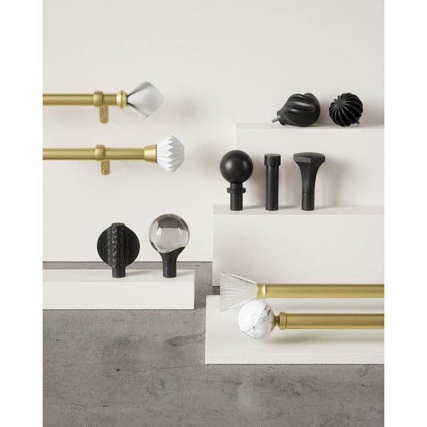 Oceľová roztiahnuteľná garniža 107 - 305 cm Helix - Umbra-image-3