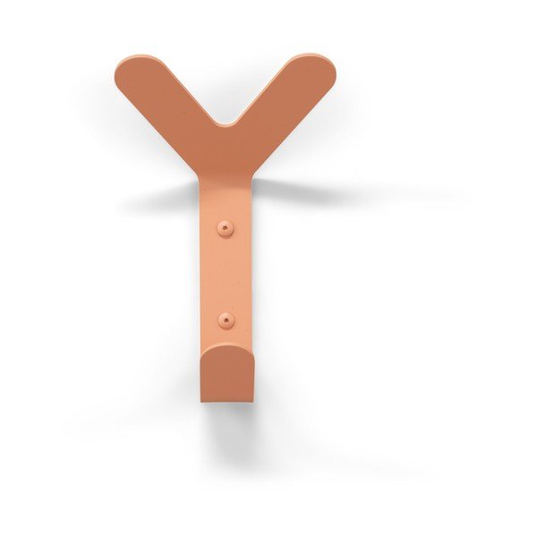 Nástenný oceľový háčik v lososovej farbe Frondo – Spinder Design-image-3