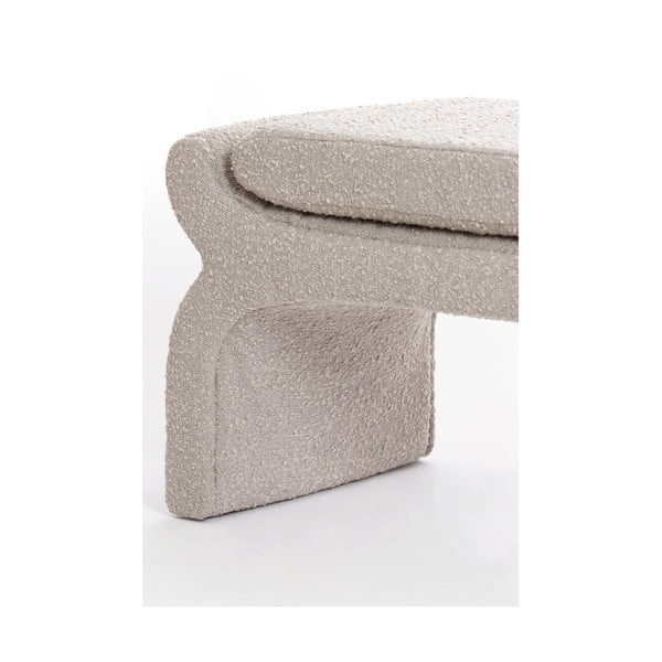 Béžová lavica z textílie buklé Nafya – Light & Living-image-4