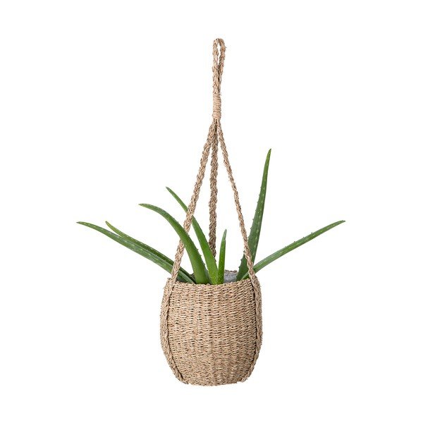 Závesný obal na kvetináč z morskej trávy ø 20 cm Rockie – Bloomingville-image-4