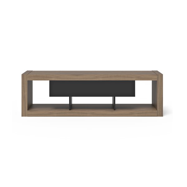 Hnedo-čierny TV stolík v dekore orecha 175x52 cm Nara – TemaHome-image-3