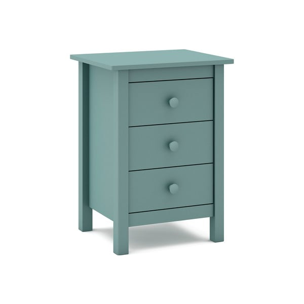 Detský nočný stolík z borovicového dreva v petrolejovomodrej farbe Max - Marckeric-image-4