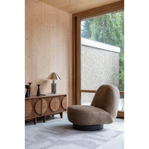 Hnedá nízka komoda v dekore orecha 82x58 cm Groove – Zuiver-image-4