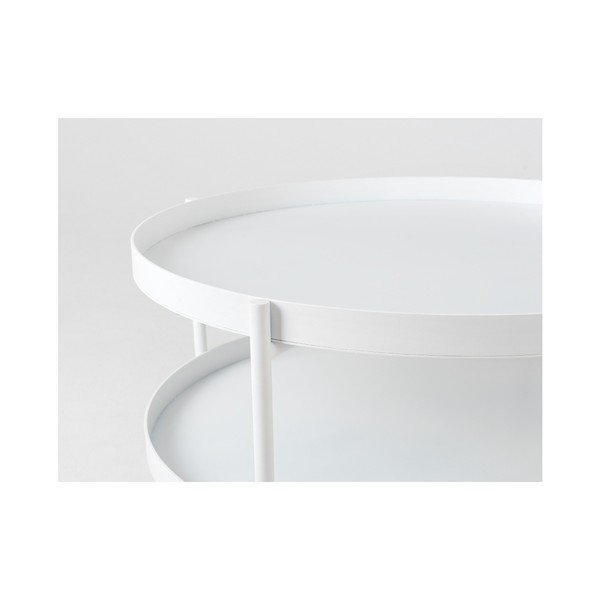 Biely konferenčný stolík Custom Form Hanna, ⌀ 60 cm-image-3