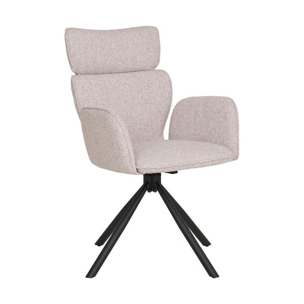 Béžové čalúnené jedálenské kreslá v súprave s podrúčkami 2 ks Cordoba – House Nordic