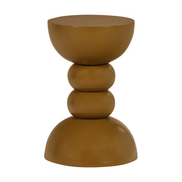 Okrúhly odkladací stolík z mangového dreva ø 35 cm Miel – WOOOD