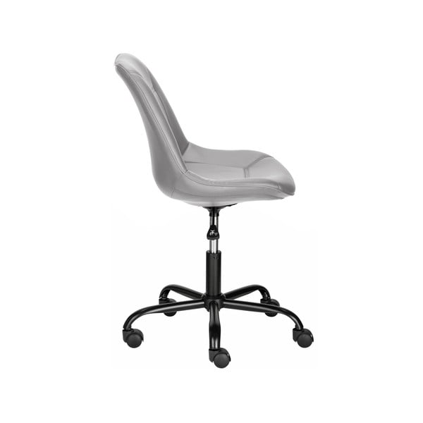 Sivá kancelárska stolička z imitácie kože Kenny – Støraa-image-2