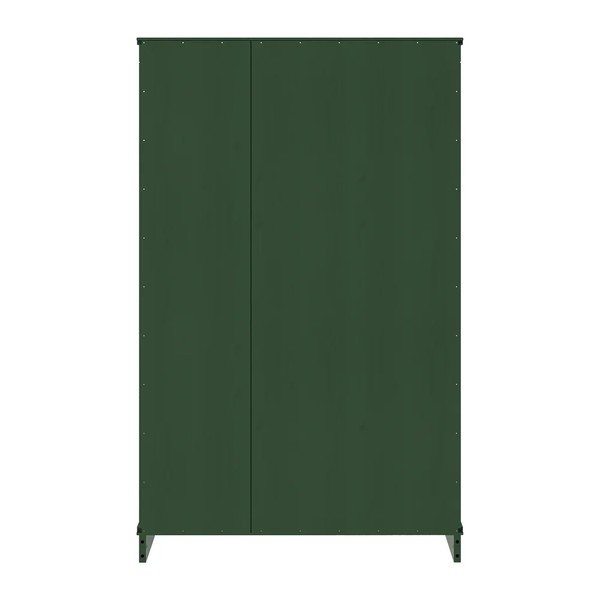 Zelená knižnica z borovicového dreva 74x118x35 cm Anita – Støraa-image-3
