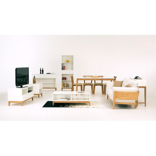 Biely televízny stolík Woodman Blanco-image-1