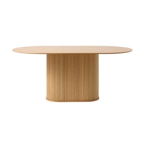 Jedálenský stôl s doskou v dubovom dekore 95x180 cm Nola – Unique Furniture-image-4