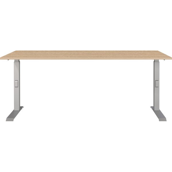 Polohovací pracovný stôl s doskou v dubovom dekore 80x180 cm Downey – Germania-image-1