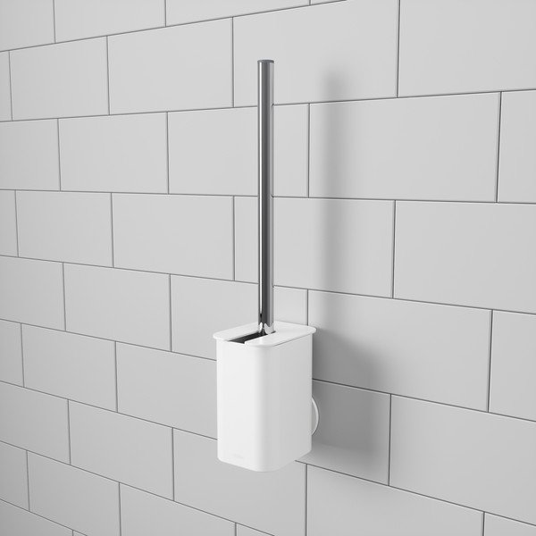 Biela samodržiaca plastová WC kefa Flex – Umbra-image-1
