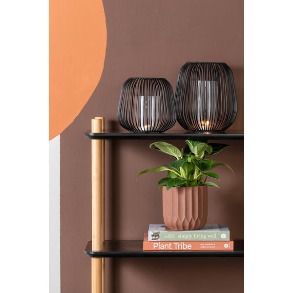 Čierny stolový lampáš PT LIVING Lantern, výška 21 cm-image-1