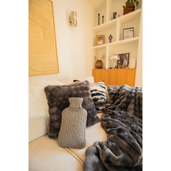 Sivá deka z mikroplyšu 150x200 cm Wave – Tiseco Home Studio-image-3