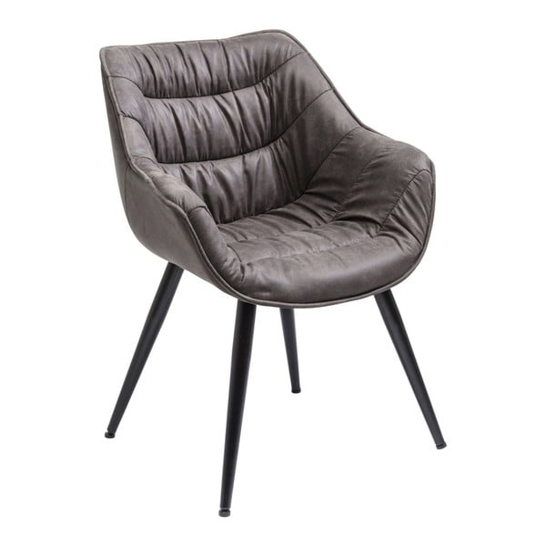Sada 2 sivohnedých jedálenských stoličiek Kare Design Thelma