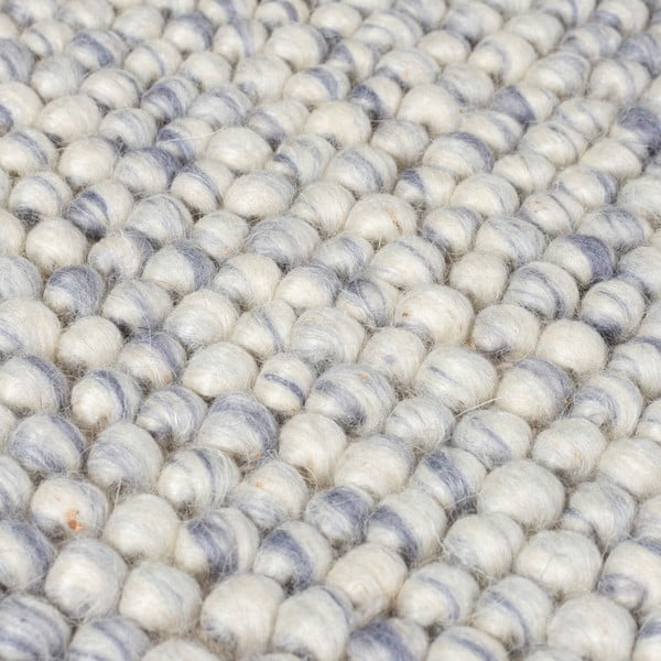 Svetlomodrý ručne tkaný koberec s prímesou vlny 160x230 cm Minerals – Flair Rugs-image-4